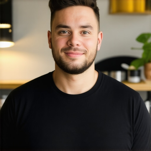 Business owner updating Google My Business profile with photos and reviews