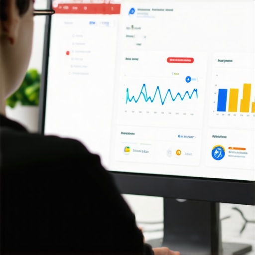 Person reviewing and editing Google My Business listing on computer