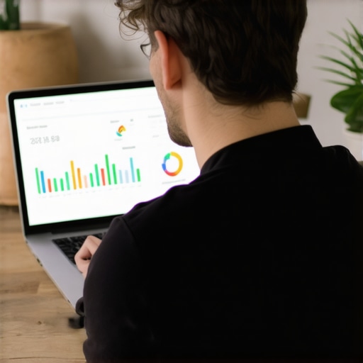 Business owner enhancing their Google My Business listing with updated photos and reviews.