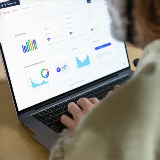 Person working on local SEO tools and analytics for Google My Business