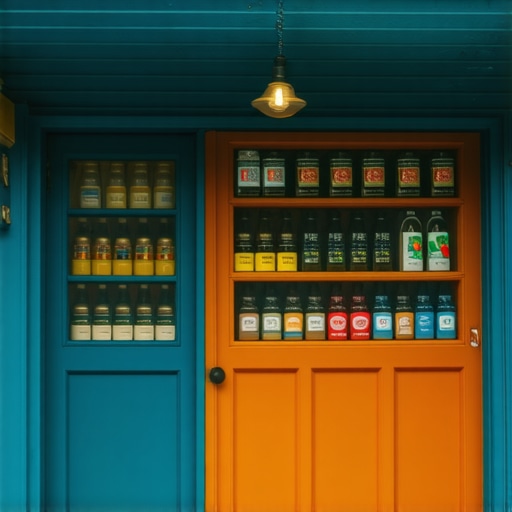 Friendly storefront with inviting signage and high-quality images of products.