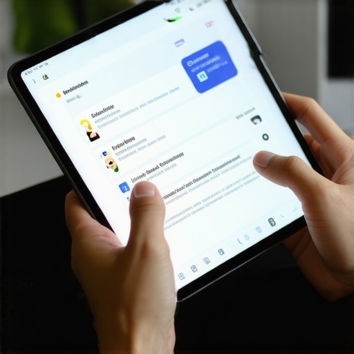 Business owner actively responding to customer reviews on digital device